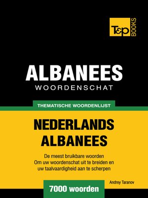 cover image of Thematische woordenschat Nederlands-Albanees